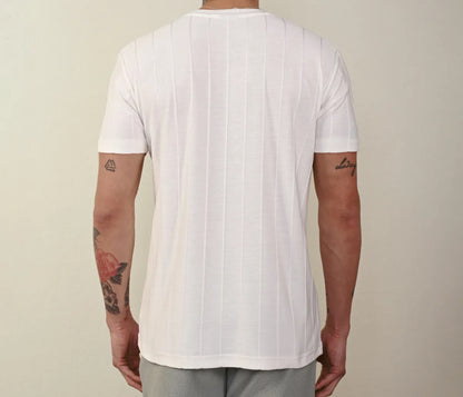 Nervür Çizgili T-Shirt