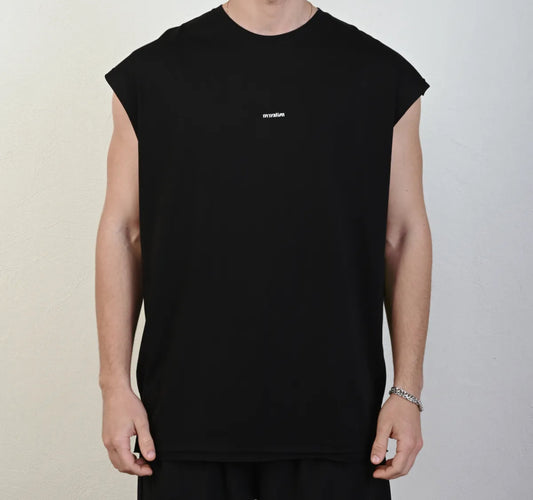 Sıfır Kol Oversize T-Shirt