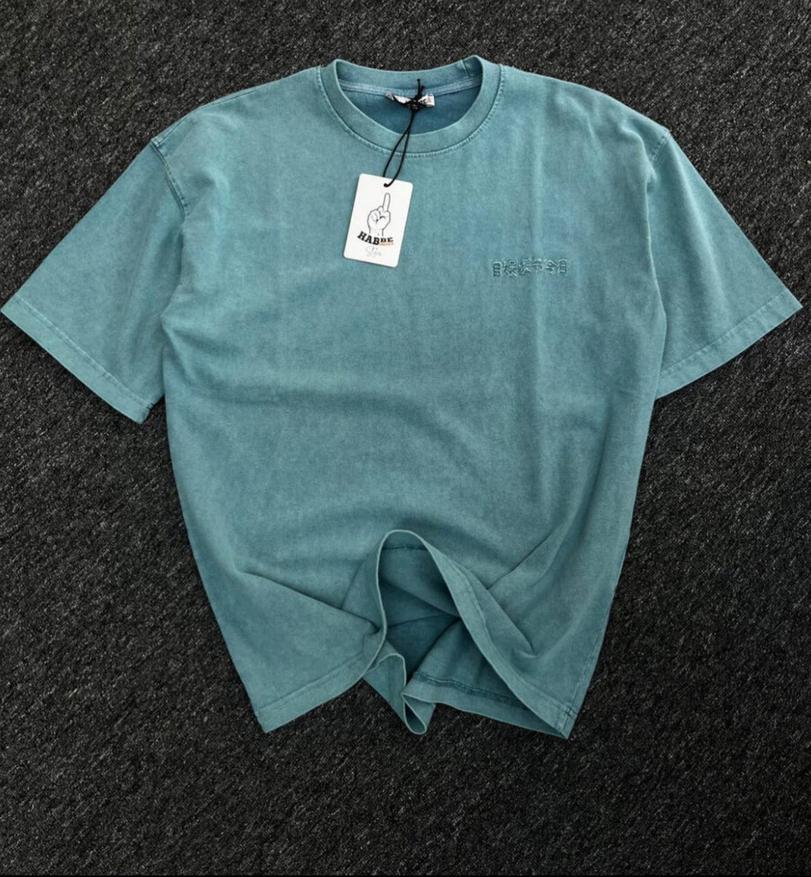 Asit Yıkamalı Düz Renk Oversize
