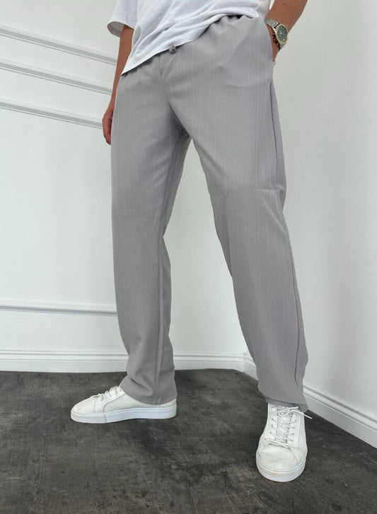 Geniş Çizgili Jogger Pantolon